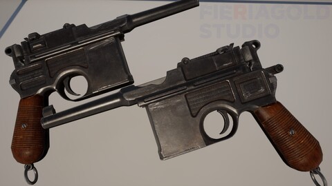 Mauser C96 (9x19 мм Parabellum) WW1