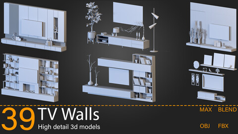 +39-TV Walls-Kitbash -vol.02