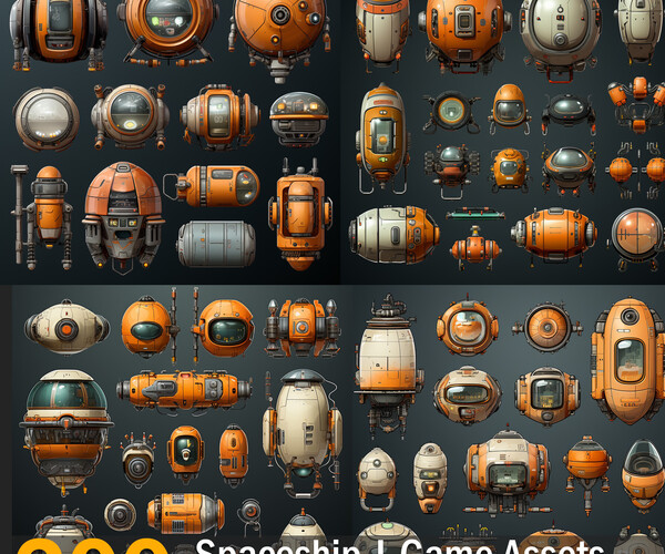 ArtStation - Spaceship | Game Assets | Reference Images | 4K | Artworks