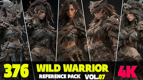 376 4K Wild Warrior Reference Pack Vol.07