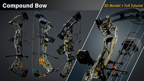 Compound Bow / 3D Model+Full Tutorial