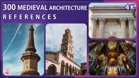 300 Medieval Architecture Reference Pack – Vol 1