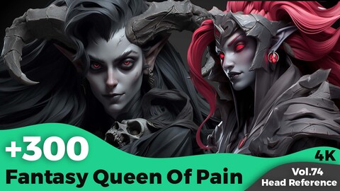 +300 Fantasy Queen Of Pain Head Reference(4k)