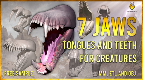 7 jaws, tongues and teeth for creatures