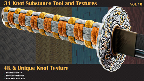 34 Tileable Knot Pattern - VOL 10