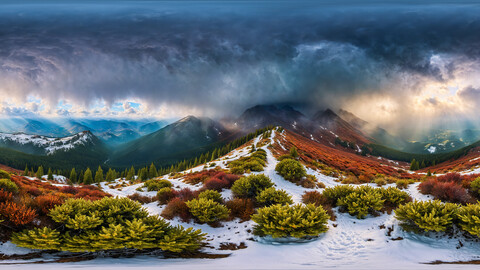 HDRI Winter Nature Panoramas