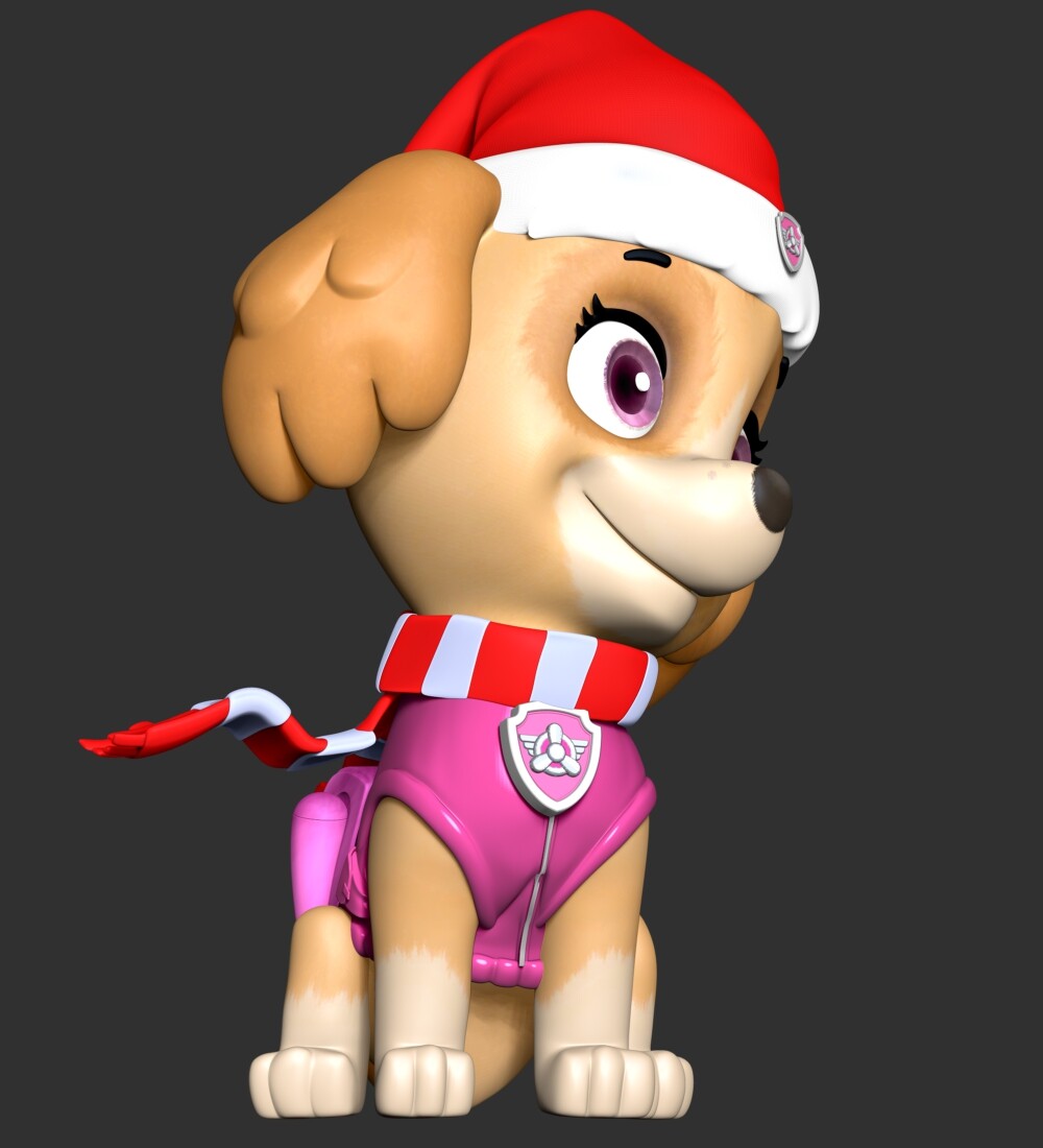 ArtStation - Skye Christmas - Paw Patrol