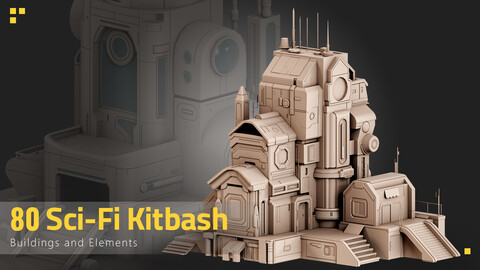 80 Sci-Fi Elements - Kitbash