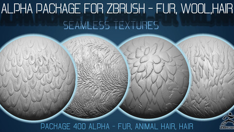 Package 400 alpha - fur, wool, hair