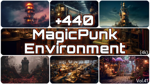 +440 MagicPunk Environment Concept(4k)