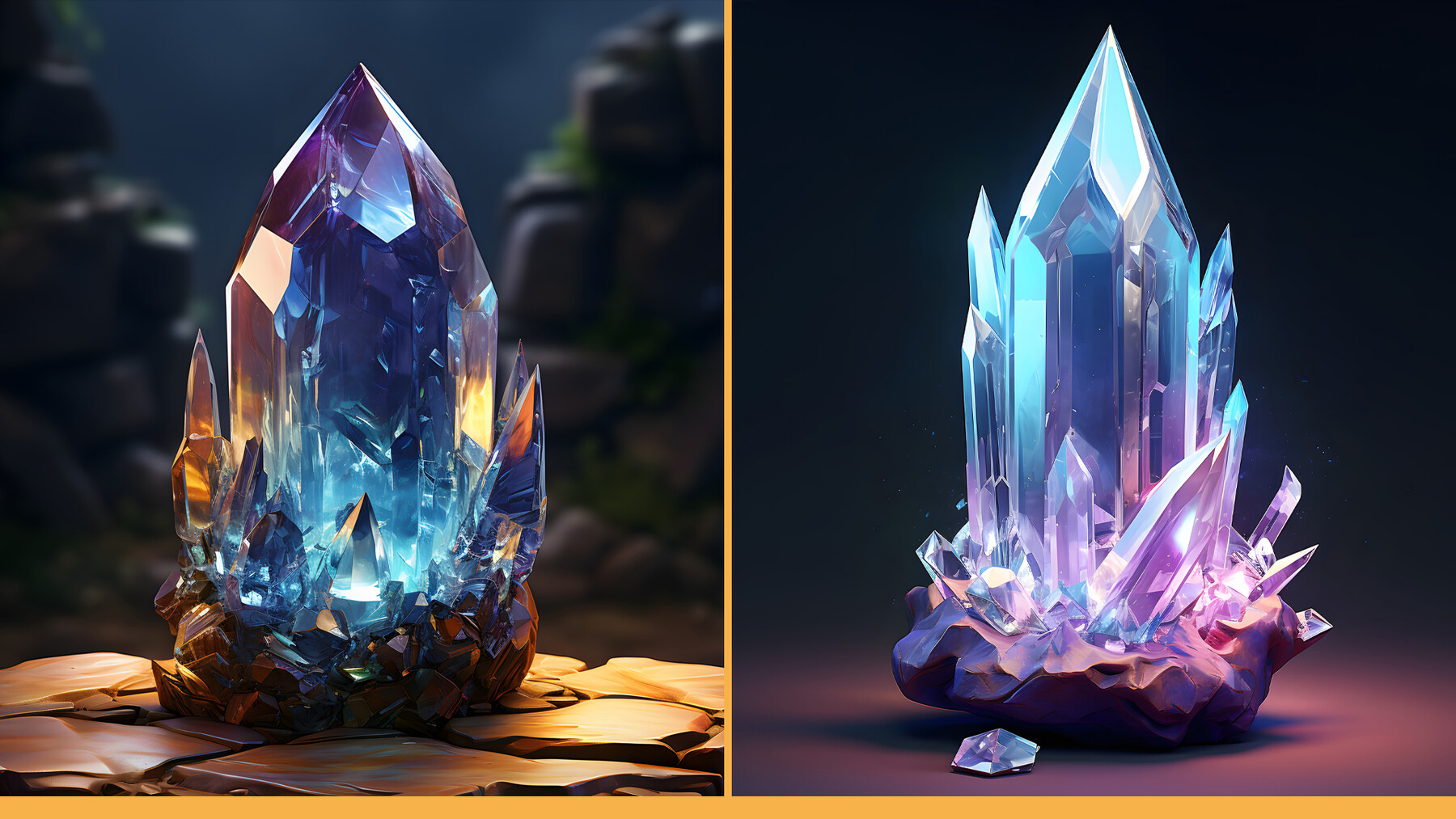 ArtStation - 202 Stylized Magic Crystal | Artworks
