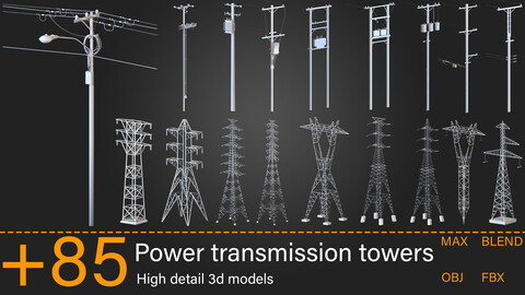 +85-Power transmission towers-Kitbash