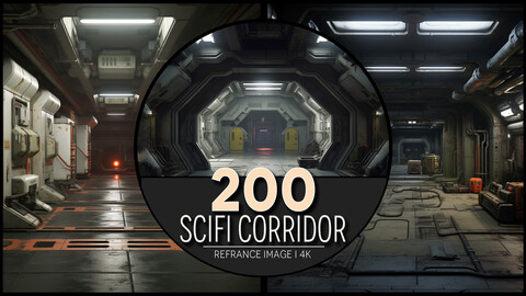 Scifi Corridor 4K Reference/Concept Images