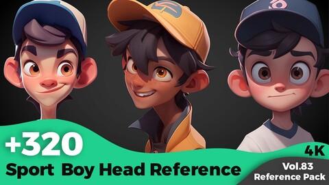 +320 Sport Boy Head References(4k)