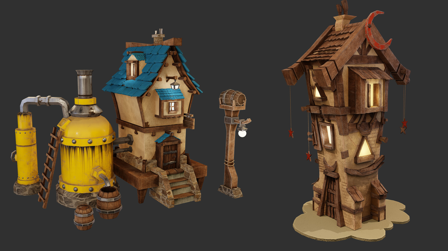 ArtStation - Fantasy house low Poly | Game Assets