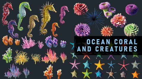 Ocean Coral and Creatures Mega Pack