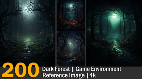 Dark Forest | Game Environment | Reference Images | 4K