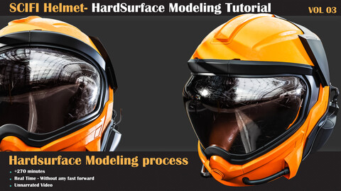 Hardsurface Tutorial Collection Vol3 - Scifi Helmet