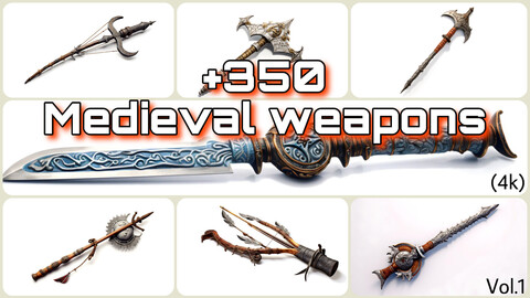 +350 Medieval Weapon Concept(4k)