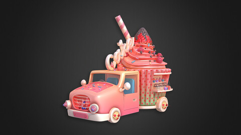 Asset - Cartoons - Food Car - Car Cake