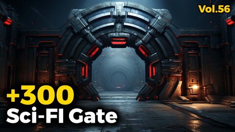 +300 Sci-fi Gate Concept (4k) | Vol_56