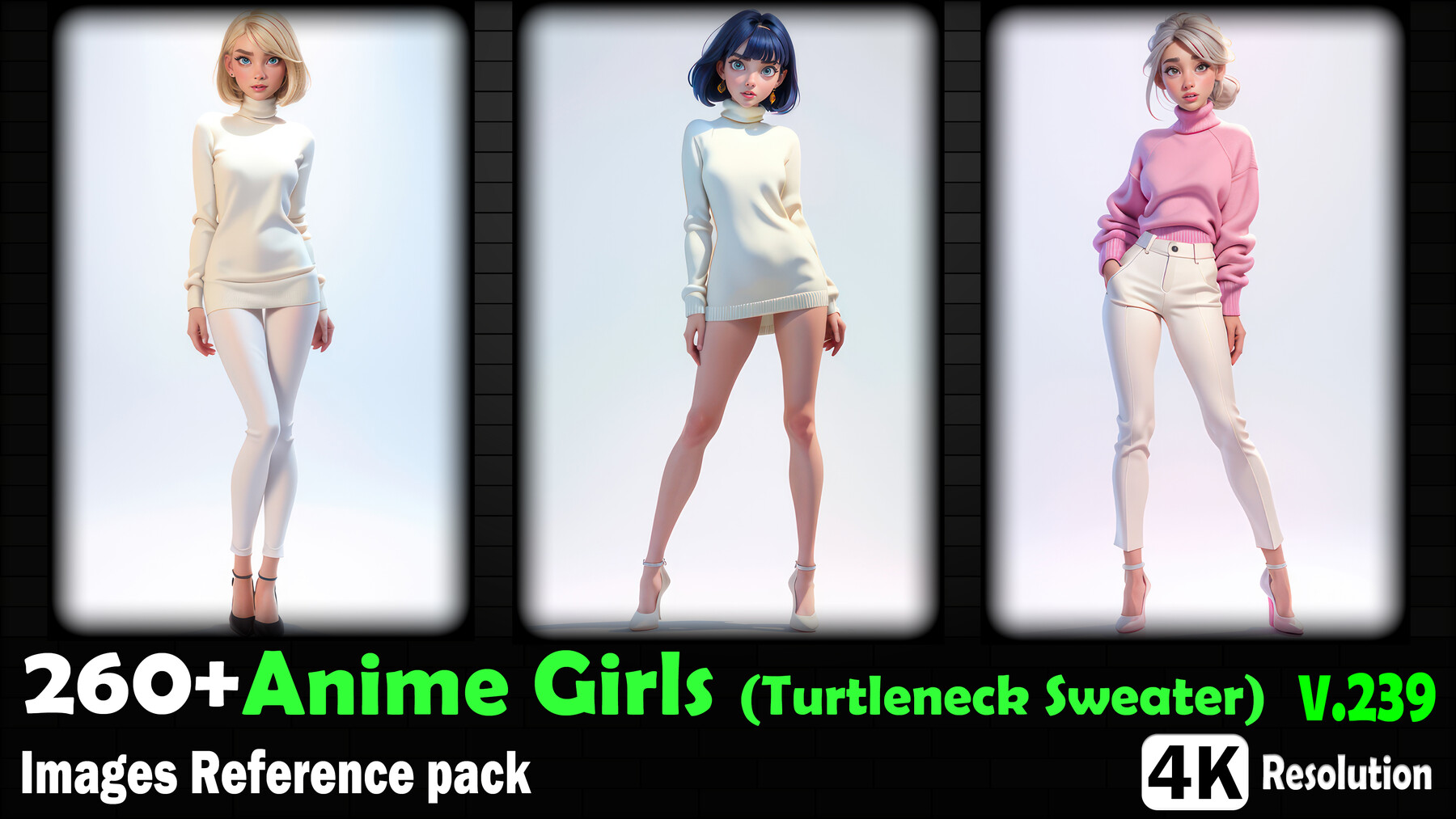 Anime girl best sale in sweater