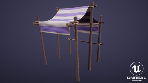 Stylized Small Market Stall