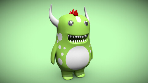 Cartoon Character - Evil Dragon