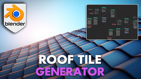 Blender 4 Roof Tile Procedural Geometry Node