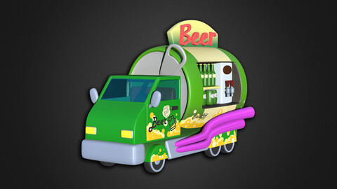 Asset - Cartoons - Food Car -  Beer Vehicle