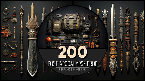 Post Apocalypse Prop 4K Reference/Concept Images