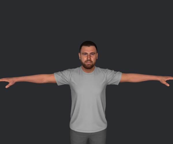 Travis Kelce Realistic Full Body Fully Rigged Character - 3D Model