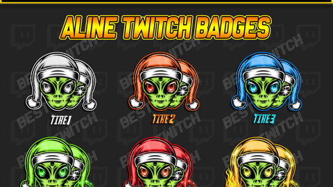 Aline Joker Head Sub Badges for Twitch Subscribers: BestTwitch