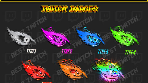 Eagle Eye sub badges for twitch eagle bits ! BestTwitch