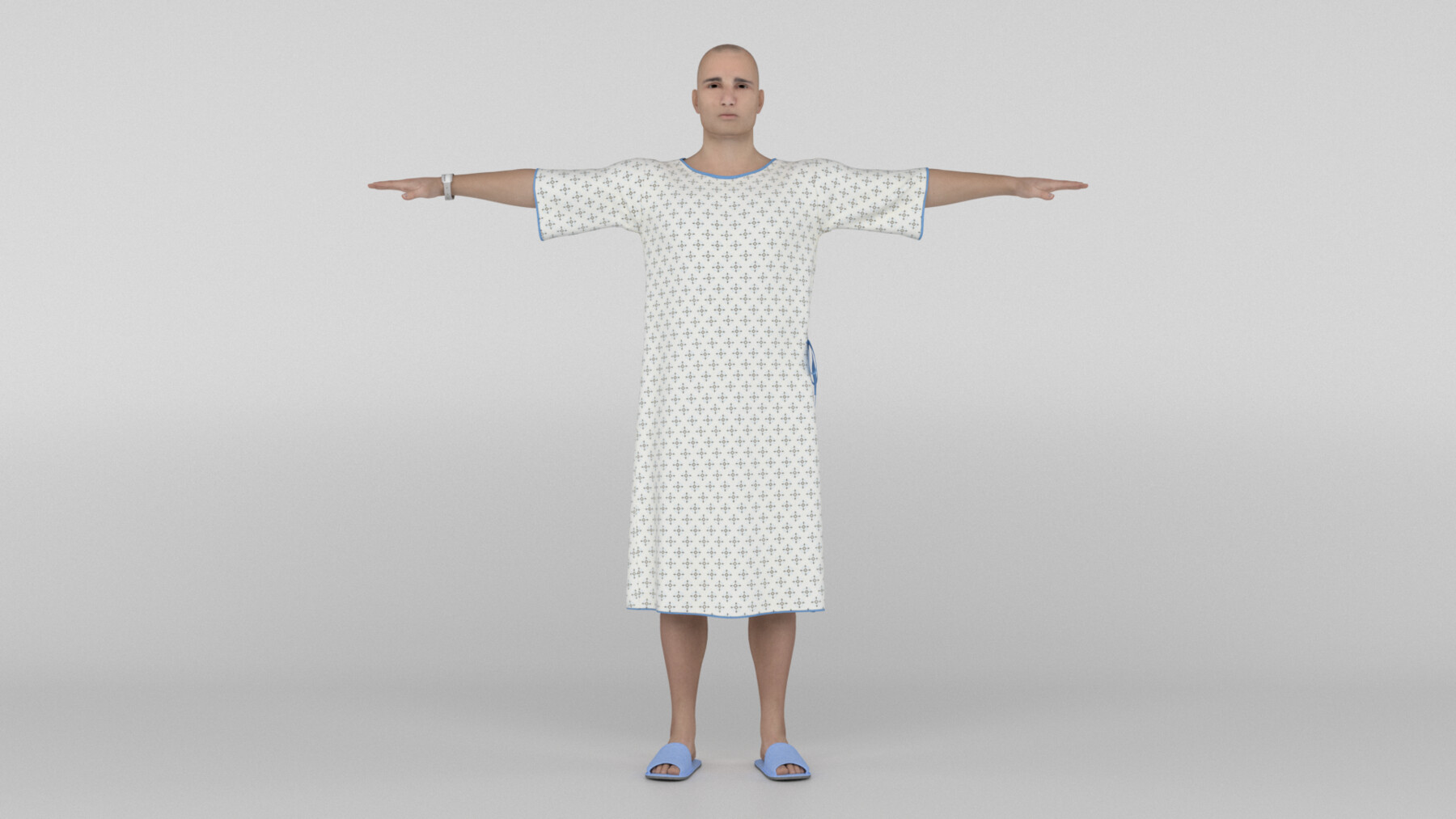 ArtStation - Patient with white gown | Resources