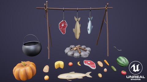 Stylized Medieval Foods