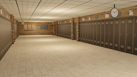 School Corridor