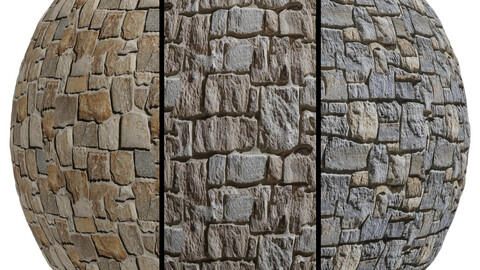 FB635 Ledge stone coveringl | 3MAT | PBR | Seamless