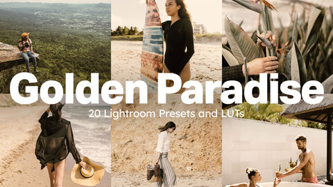 20 Golden Paradise LUTs & Lightroom Presets