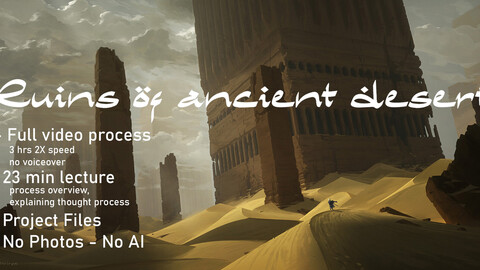 Ruins of ancient desert - Video process and lecture