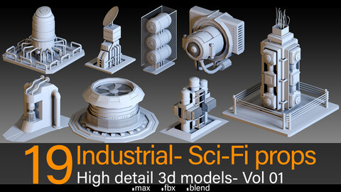 19- Industrial- Sci-Fi Props- Vol 01