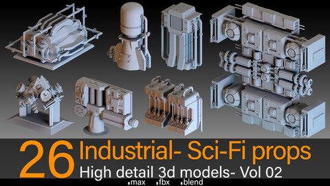 26- Industrial- Sci-Fi Props- Vol 02