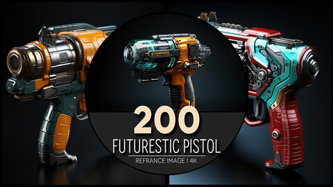 Futurestic Pistol 4K Reference/Concept Images