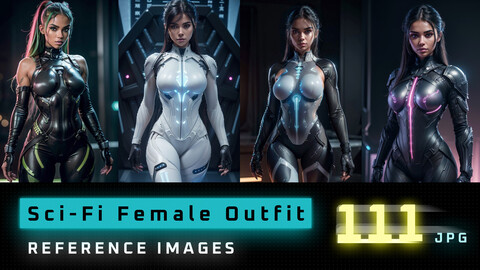 111 Sci-Fi Female Outfit - Character References V1