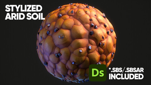 Stylized Arid Soil Material