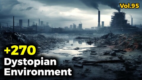 +270 Dystopian Environment Concept (4k) | Vol_95