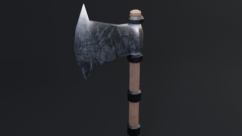 Wiking AX Game Ready - Low Poly 3d Model