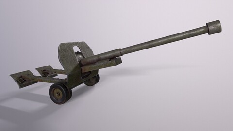Old War Ball Game Ready Low Poly PBR 3D Model
