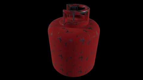 Gas Tube Game Ready - Low Poly PBR Game Ready 3D Model