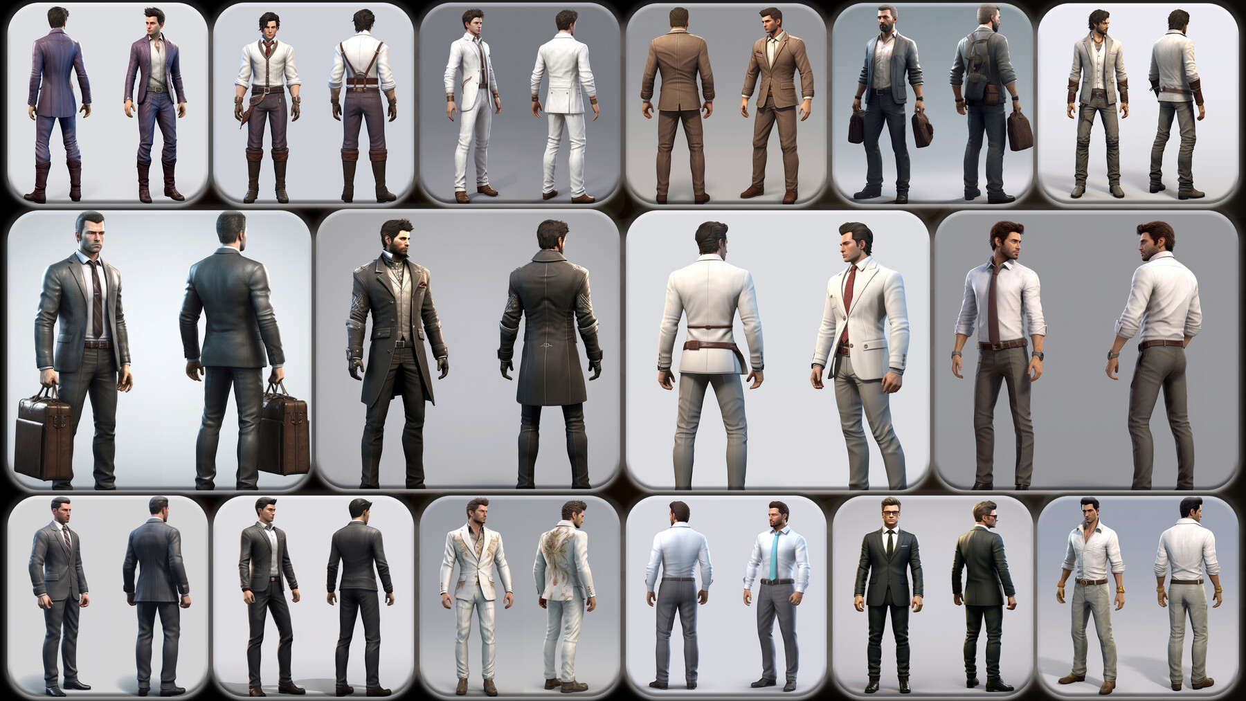 ArtStation - 200 Masculine Diplomat Outfit Reference Pack | 4K | v.187 ...